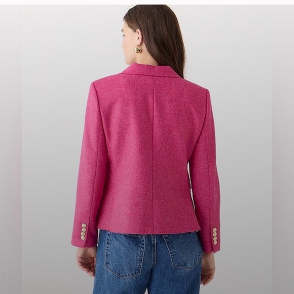 J Crew Shrunken-fit blazer in pink English NWOT size 10 - Picture 6 of 12